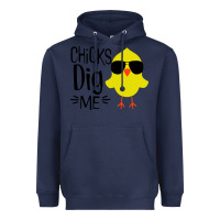 Navy kids chick dig me christian Heavyweight Hoodie - artisFamous