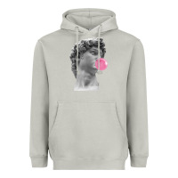 Moon Dust Vaporwave statue head with bubblegum Heavyweight Hoodie - artisFamous