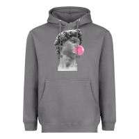 Storm Vaporwave statue head with bubblegum Heavyweight Hoodie - artisFamous