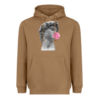 Toasted Coconut Vaporwave statue head with bubblegum Heavyweight Hoodie - artisFamous