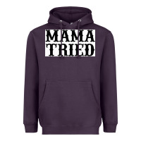 Plum Mama Tried Heavyweight Hoodie - artisFamous