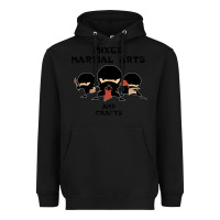 Black mixed martial arts and crafts Heavyweight Hoodie - artisFamous