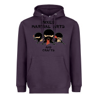 Plum mixed martial arts and crafts Heavyweight Hoodie - artisFamous