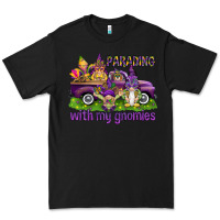 Black Parading with my gnomies Premium Tee - HowdyJamesFarm