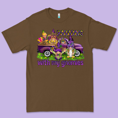 Parading With My Gnomies Premium Tee Designed By Howdyjamesfarm