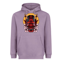 Lavender demon oni mask Heavyweight Hoodie - artisFamous