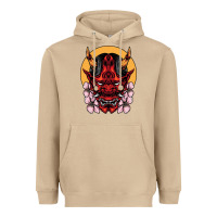 Mushroom demon oni mask Heavyweight Hoodie - artisFamous