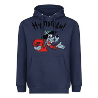 Navy nu pogodi! Heavyweight Hoodie - artisFamous