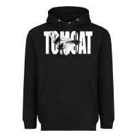 Black f 14 tomcat f14 navy jet fighter plane tshirt pilot t shirt Heavyweight Hoodie - artisFamous