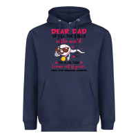 Navy dear dad of all the balls in the world i’m glad that i came out of y Heavyweight Hoodie - artisFamous