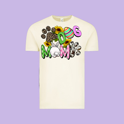 Dog Mom Easter Mother's Day Vintage Tee Designed By Fadigitalartstudio
