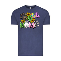 Vintage Denim Dog mom Easter Mother's Day Vintage Tee - FaDigitalArtStudio