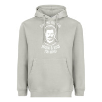 Moon Dust Ron tv show parks Swanson - Bacon & Eggs Heavyweight Hoodie - artisFamous
