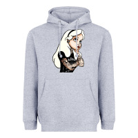 Heather Grey alice in wonderland Heavyweight Hoodie - artisFamous