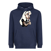 Navy alice in wonderland Heavyweight Hoodie - artisFamous
