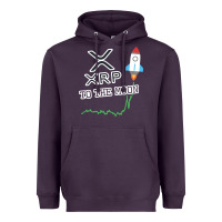 Plum xrp to the moon Heavyweight Hoodie - artisFamous