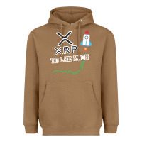 Toasted Coconut xrp to the moon Heavyweight Hoodie - artisFamous