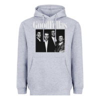 Heather Grey goodfellas retro Heavyweight Hoodie - artisFamous