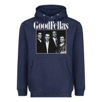 Navy goodfellas retro Heavyweight Hoodie - artisFamous