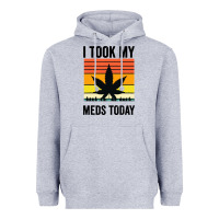 Heather Grey i took my meds today Heavyweight Hoodie - artisFamous
