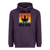 Plum i took my meds today Heavyweight Hoodie - artisFamous