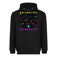 Black i'm just out here trusting god Heavyweight Hoodie - artisFamous