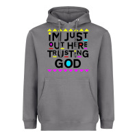 Storm i'm just out here trusting god Heavyweight Hoodie - artisFamous