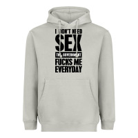 Moon Dust I DON'T NEED SEX Heavyweight Hoodie - artisFamous