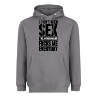 Storm I DON'T NEED SEX Heavyweight Hoodie - artisFamous