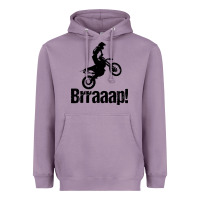 Lavender brraaap funny dirt bike Heavyweight Hoodie - artisFamous