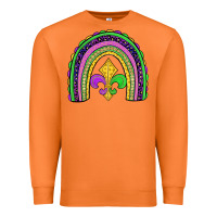 Carrot mardi gras fleur de lis rainbow Premium Sweatshirt - JahusDesignShop