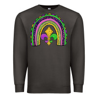 Smoke mardi gras fleur de lis rainbow Premium Sweatshirt - JahusDesignShop