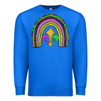 True Royal mardi gras fleur de lis rainbow Premium Sweatshirt - JahusDesignShop