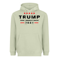 Matcha donald trump 2024 take america Heavyweight Hoodie - artisFamous