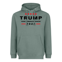 Sage donald trump 2024 take america Heavyweight Hoodie - artisFamous