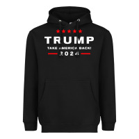 Donald Trump 2024 Take America Heavyweight Hoodie | Teevron