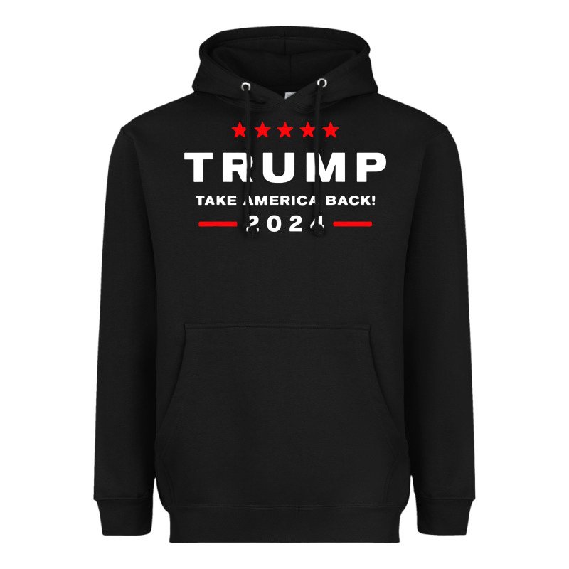 Donald Trump 2024 Take America Heavyweight Hoodie by artisFamous | Teevron