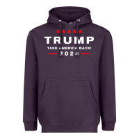Plum donald trump 2024 take america Heavyweight Hoodie - artisFamous