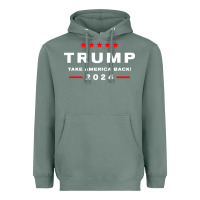 Sage donald trump 2024 take america Heavyweight Hoodie - artisFamous
