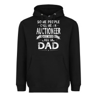 Black auctioneer dad father's day gifts father daddy men t shirt Heavyweight Hoodie - artisFamous