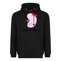 Black hello kidney Heavyweight Hoodie - artisFamous
