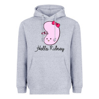 Heather Grey hello kidney Heavyweight Hoodie - artisFamous