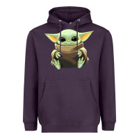 Plum baby yoda Heavyweight Hoodie - artisFamous