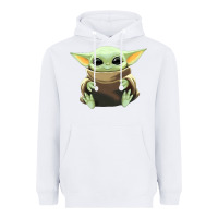 White baby yoda Heavyweight Hoodie - artisFamous