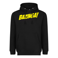 Black Bazinga! Heavyweight Hoodie - artisFamous