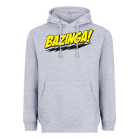 Heather Grey Bazinga! Heavyweight Hoodie - artisFamous