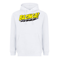 White Bazinga! Heavyweight Hoodie - artisFamous