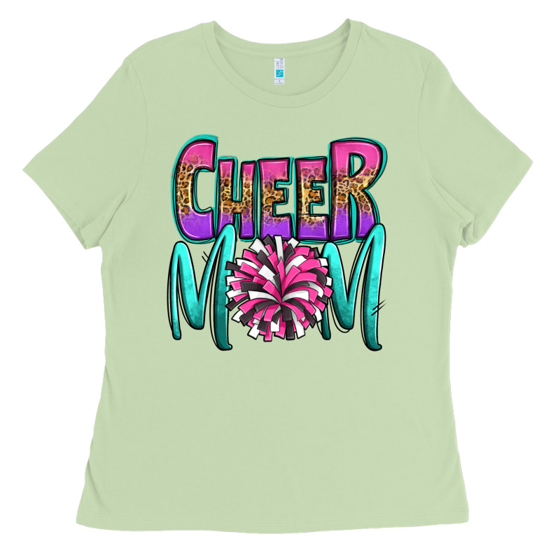 Cheer Mom Ladies Tee by OliviaCreatesArt | Teevron