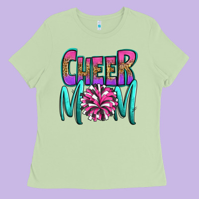 Cheer Mom Ladies Tee Designed By Oliviacreatesart