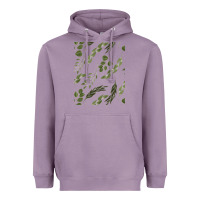 Lavender Watercolor Eucalyptus Pattern Heavyweight Hoodie - artisFamous